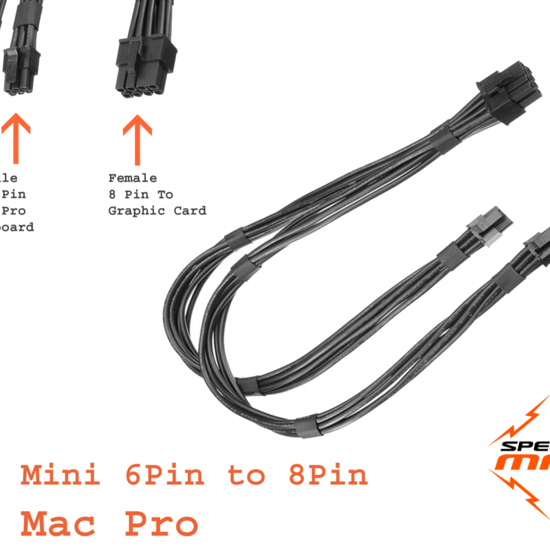 6 Pin Dual Mini Male To 8