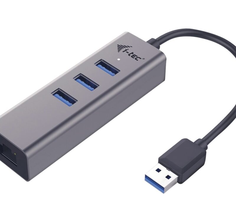 USB 3.0 ports HUB med Gigabit Ethernet adapter