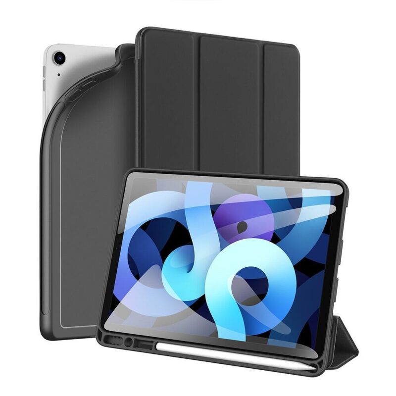 DUCIS Osom Series Tri-fold Case for iPad Air 4 Black